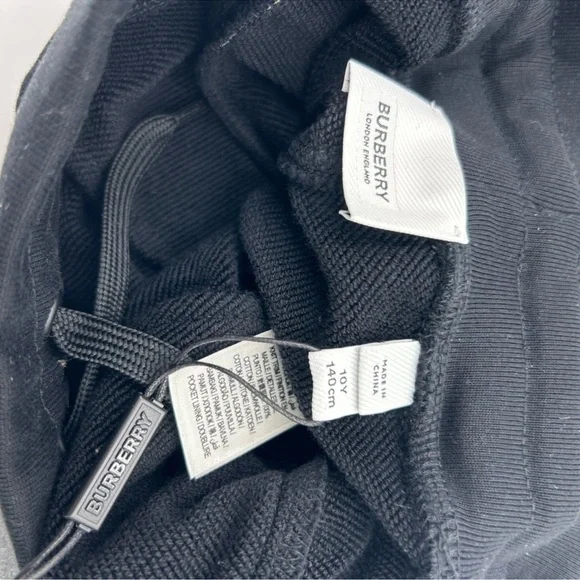 Kids Burberry vintage check hundred percent cotton sweatpants size 10 yr 140cm